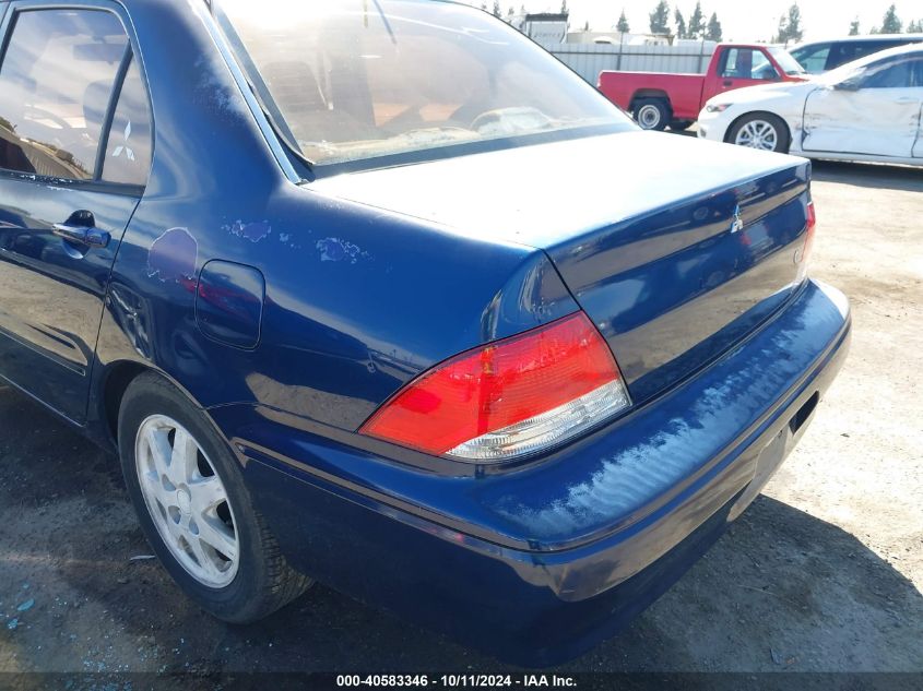 2003 Mitsubishi Lancer Ls VIN: JA3AJ36E63U099473 Lot: 40583346