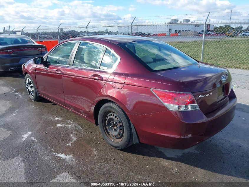 2009 Honda Accord 2.4 Lx VIN: 1HGCP26359A052416 Lot: 40583398