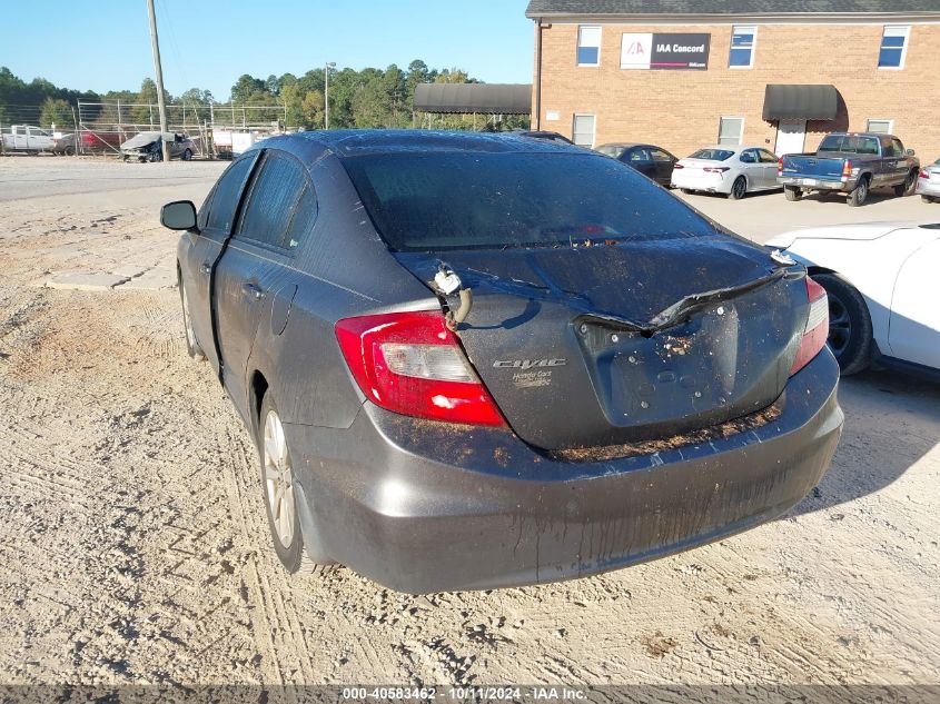 2012 Honda Civic Exl VIN: 2HGFB2F98CH507395 Lot: 40583462