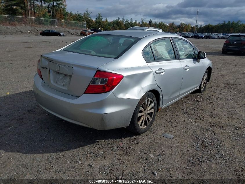 2012 Honda Civic Ex VIN: 2HGFB2F84CH527599 Lot: 40583604