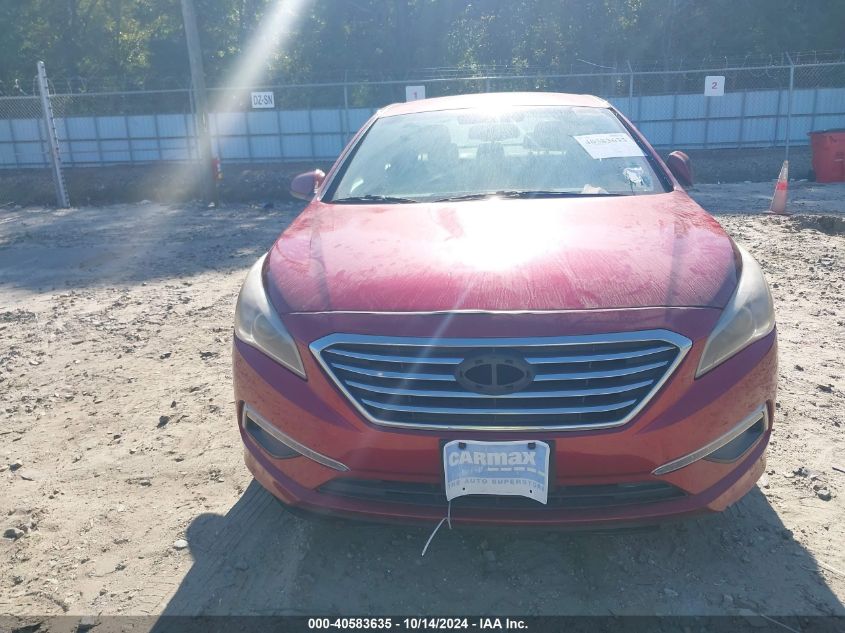 2015 HYUNDAI SONATA SE - 5NPE24AF7FH207099