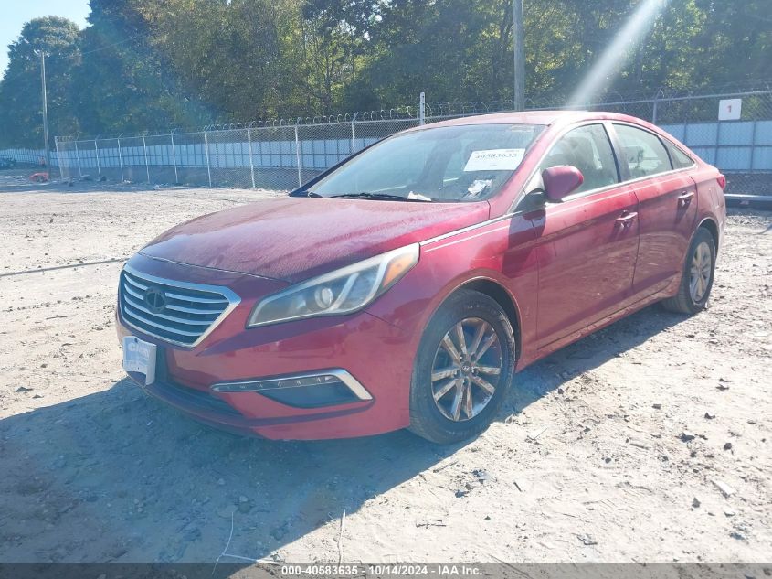 2015 Hyundai Sonata Se VIN: 5NPE24AF7FH207099 Lot: 40583635