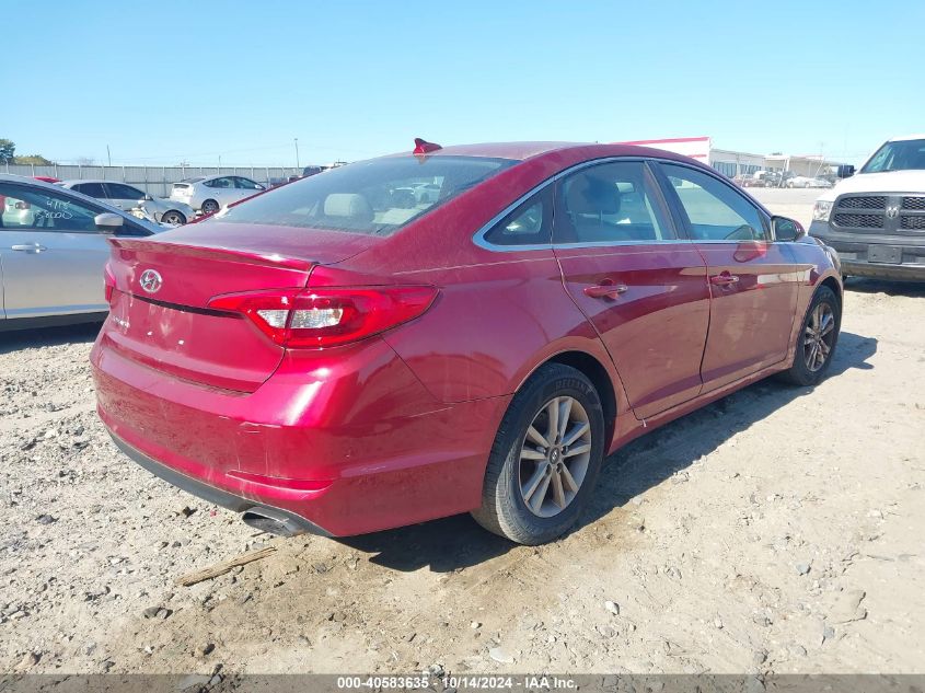 2015 Hyundai Sonata Se VIN: 5NPE24AF7FH207099 Lot: 40583635