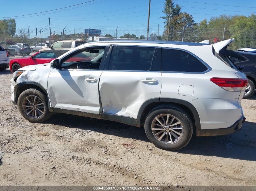 2019 TOYOTA HIGHLANDER XLE - 5TDKZRFH3KS325421