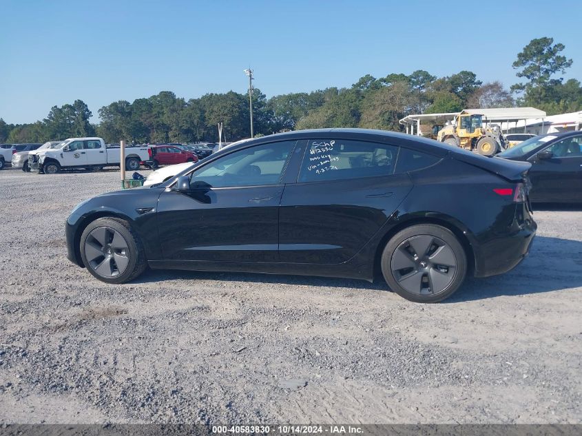 2021 Tesla Model 3 Standard Range Plus Rear-Wheel Drive VIN: 5YJ3E1EA0MF853950 Lot: 40583830