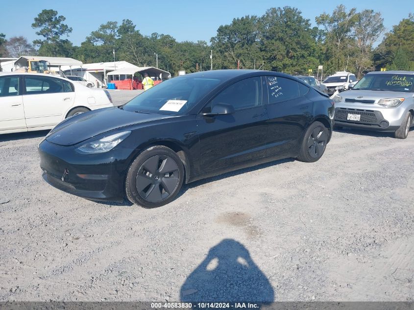 2021 Tesla Model 3 Standard Range Plus Rear-Wheel Drive VIN: 5YJ3E1EA0MF853950 Lot: 40583830