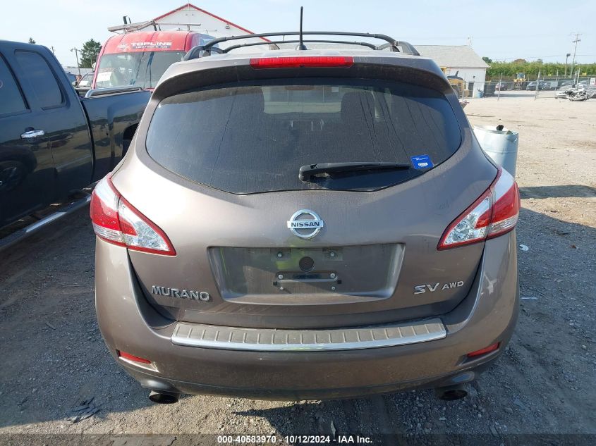 2013 Nissan Murano S/Sl/Le VIN: JN8AZ1MW5DW312112 Lot: 40583970