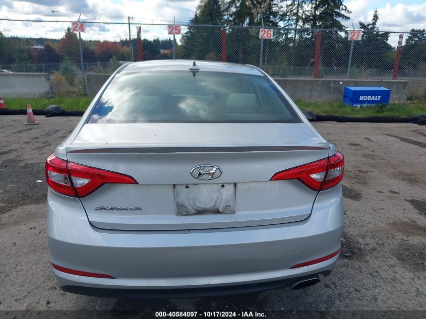 2016 Hyundai Sonata Se VIN: 5NPE24AF4GH323815 Lot: 40584097