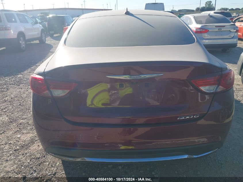 2015 Chrysler 200 C VIN: 1C3CCCCG5FN589237 Lot: 40584100