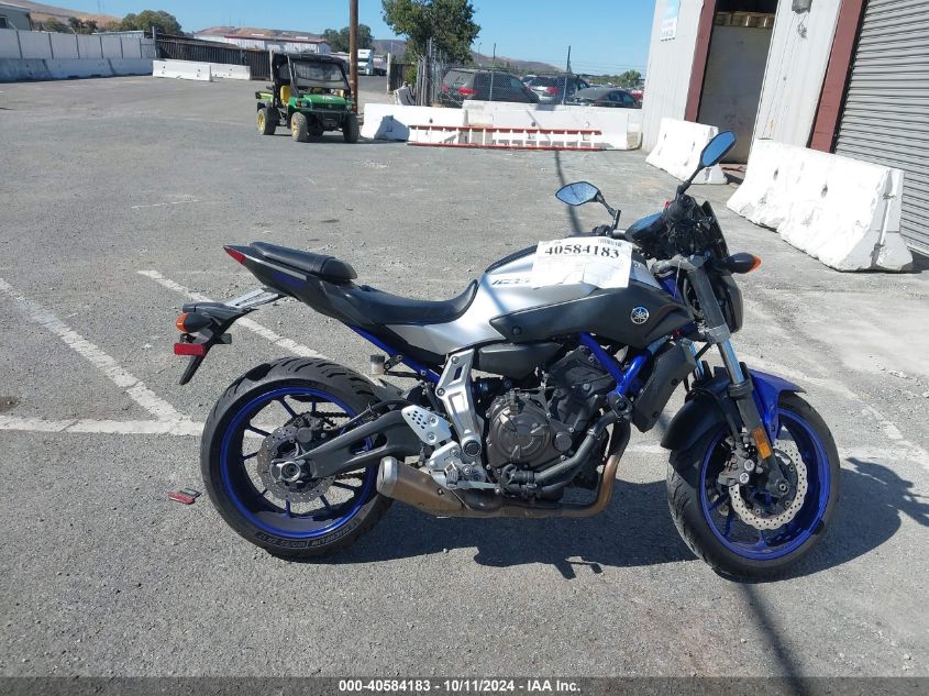 2016 Yamaha Fz07 C VIN: JYARM06Y6GA002621 Lot: 40584183