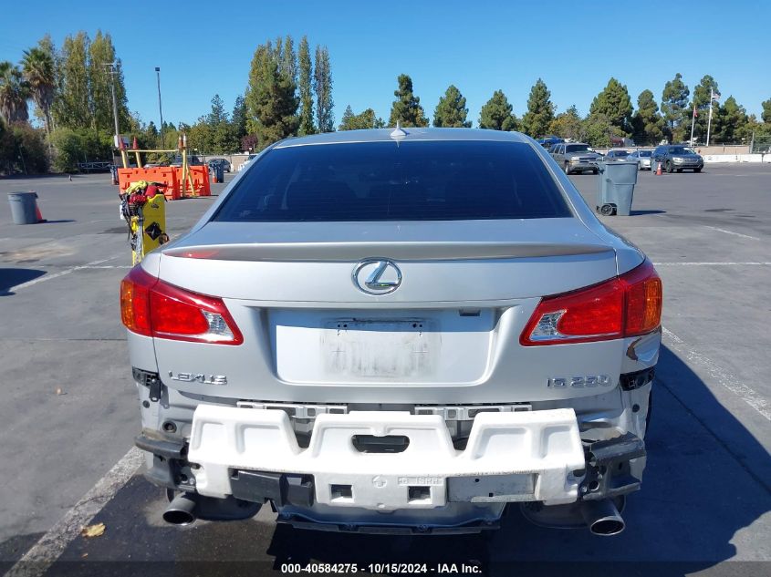 2009 Lexus Is 250 VIN: JTHBK262195091771 Lot: 40584275