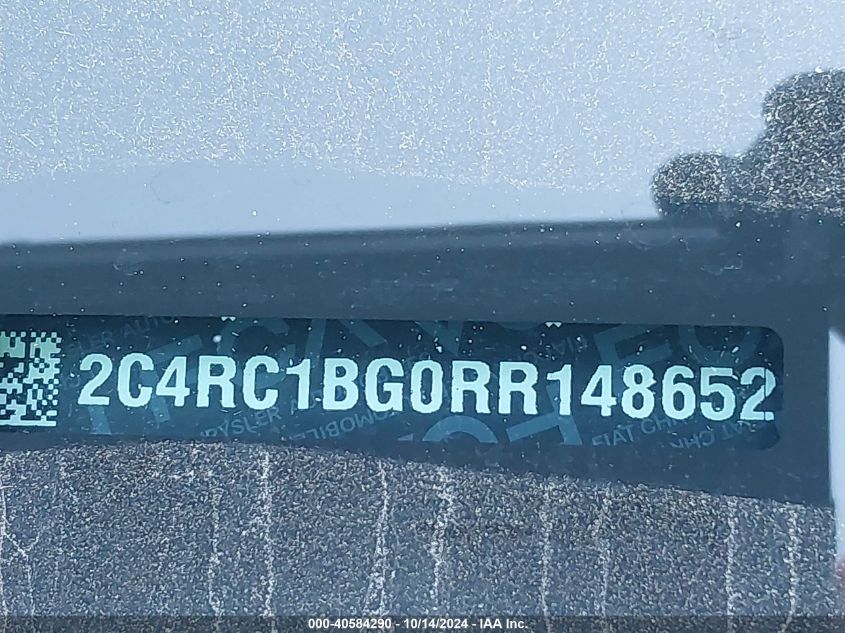 2024 Chrysler Pacifica Touring L VIN: 2C4RC1BG0RR148652 Lot: 40584290