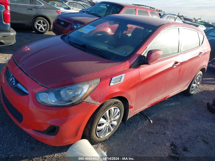 VIN KMHCT5AE7EU190550 2014 Hyundai Accent, GS no.2