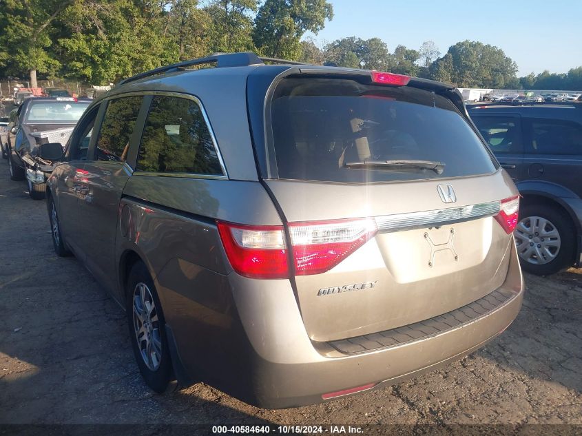 2011 Honda Odyssey Ex-L VIN: 5FNRL5H62BB065747 Lot: 40584640