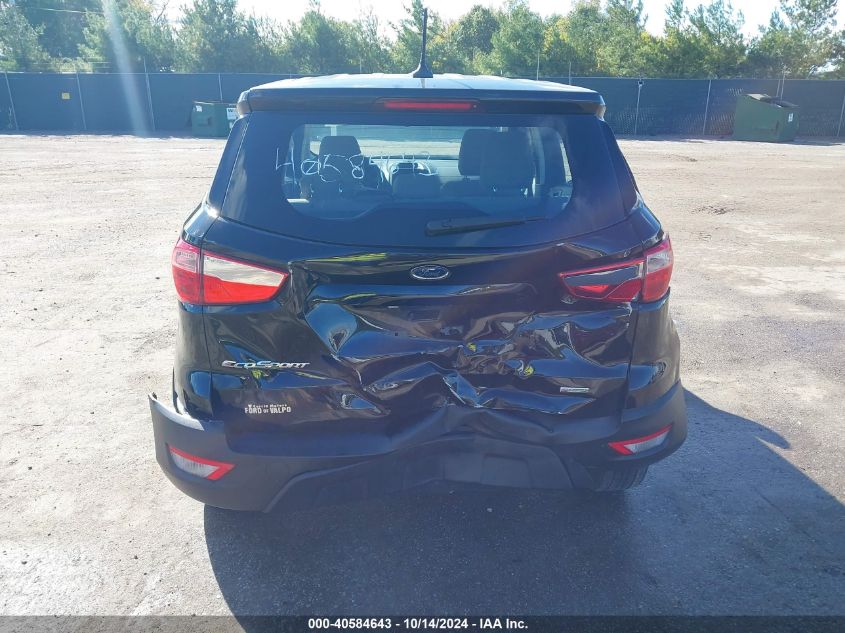 2020 Ford Ecosport S VIN: MAJ3S2FE0LC379032 Lot: 40584643