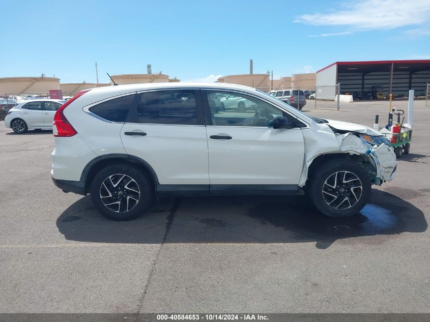 2016 Honda Cr-V Se VIN: 5J6RM3H48GL002070 Lot: 40584653