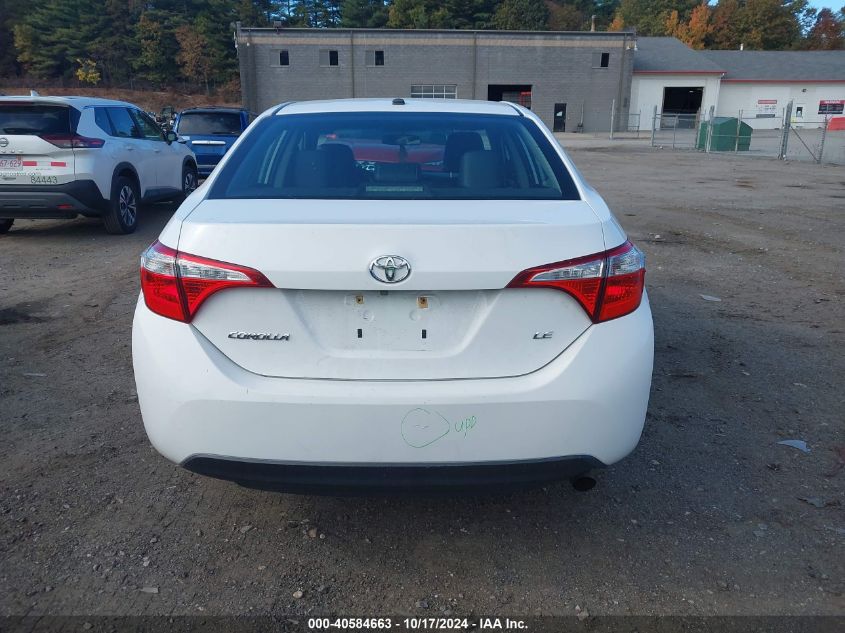 2016 Toyota Corolla Le Premium VIN: 2T1BURHE8GC678173 Lot: 40584663