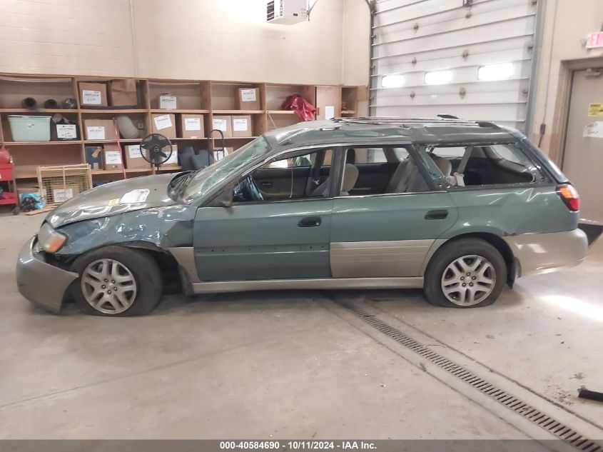 2001 Subaru Outback VIN: 4S3BH665217664641 Lot: 40584690