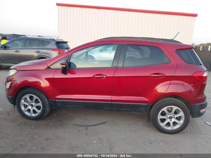 VIN MAJ3P1TE2JC209381 2018 FORD ECOSPORT SE