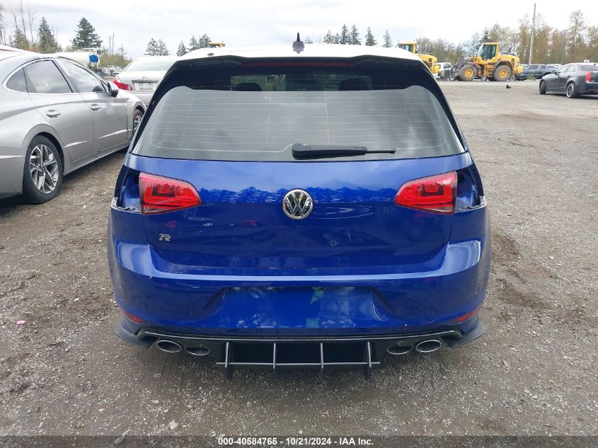 2016 Volkswagen Golf R 4-Door VIN: WVWUF7AUXGW030348 Lot: 40584765