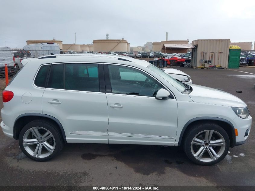 2016 Volkswagen Tiguan R-Line VIN: WVGAV7AX8GW611780 Lot: 40584911