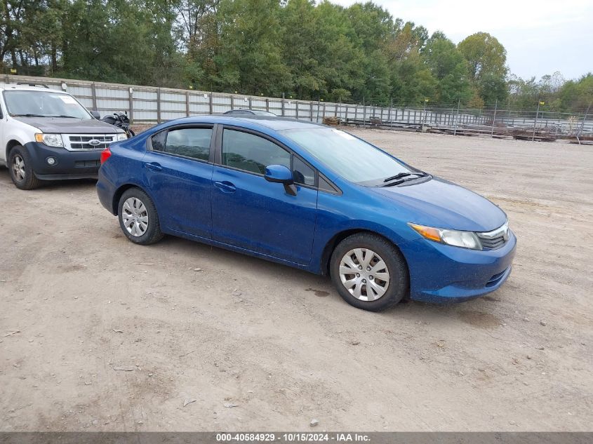 2012 Honda Civic Lx VIN: 2HGFB2F57CH570193 Lot: 40584929