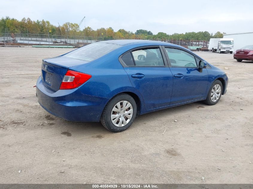 2012 Honda Civic Lx VIN: 2HGFB2F57CH570193 Lot: 40584929