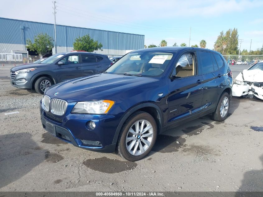 VIN WBA4U7C38H5H20343 2014 BMW X3 no.2