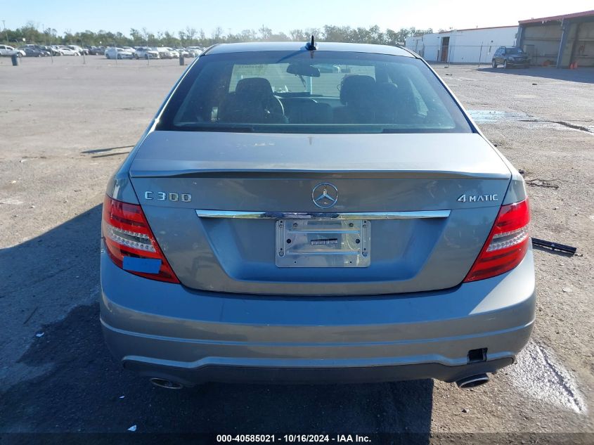 2012 Mercedes-Benz C 300 Luxury 4Matic/Sport 4Matic VIN: WDDGF8BB7CR209249 Lot: 40585021