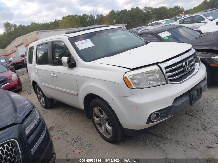 2014 Honda Pilot Ex-L VIN: 5FNYF3H50EB025864 Lot: 40585116