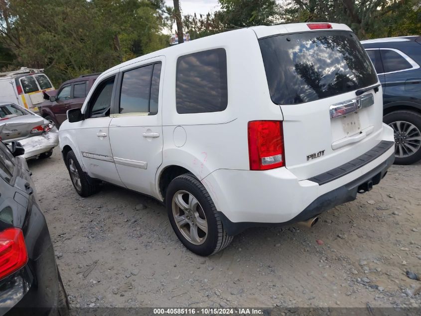 2014 Honda Pilot Ex-L VIN: 5FNYF3H50EB025864 Lot: 40585116