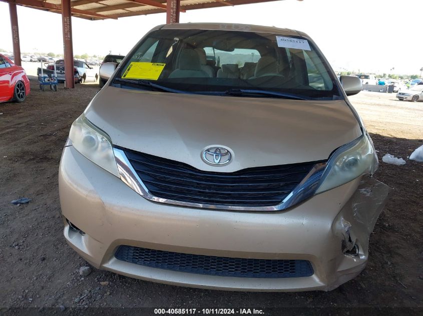 5TDKK3DCXCS222202 2012 Toyota Sienna Le V6 8 Passenger