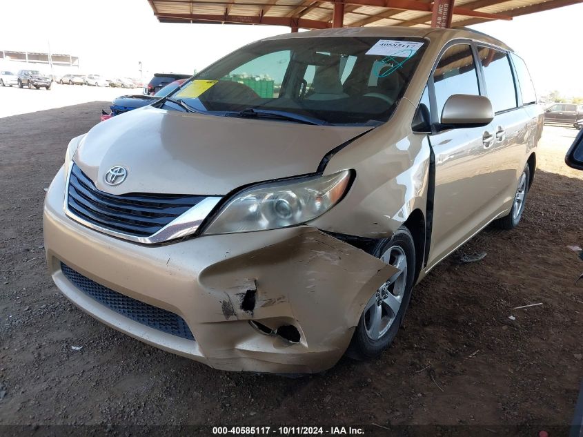 5TDKK3DCXCS222202 2012 Toyota Sienna Le V6 8 Passenger