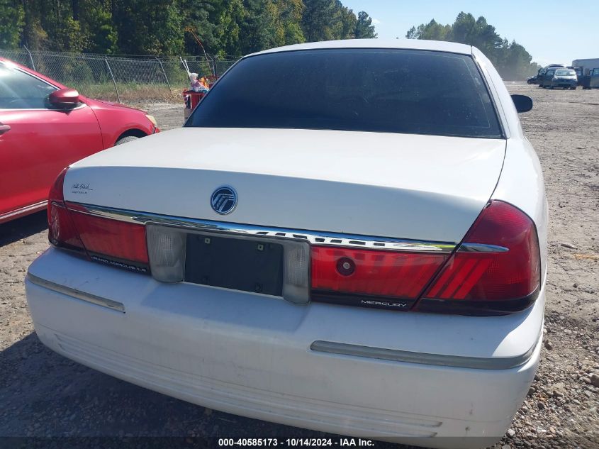 2000 Mercury Grand Marquis Ls VIN: 2MEFM75W6YX695066 Lot: 40585173