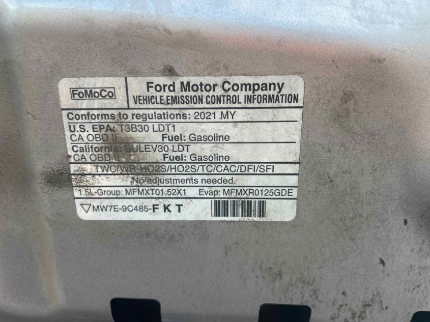 1FMCU0F60MUA76468 2021 Ford Escape S