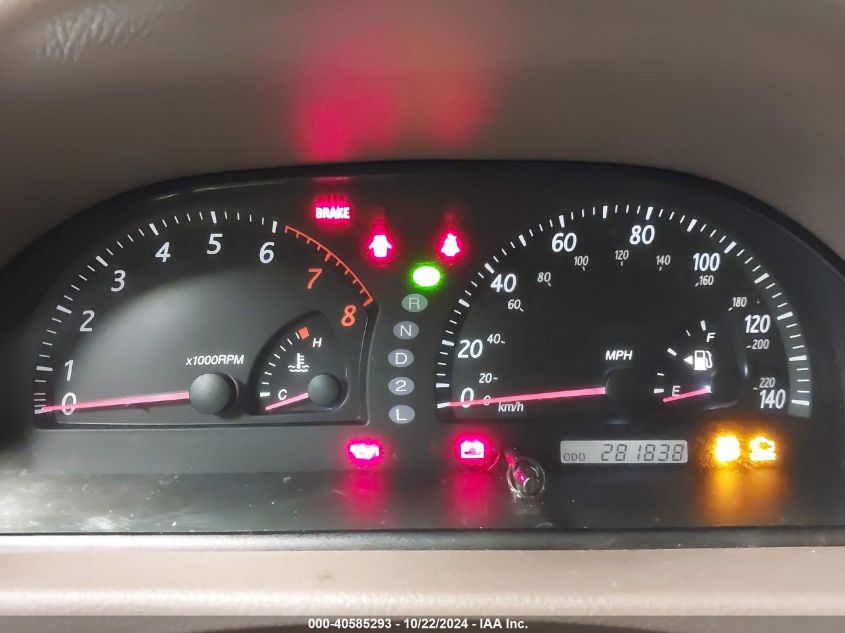 2003 Toyota Camry Le VIN: 4T1BE32K33U122886 Lot: 40585293