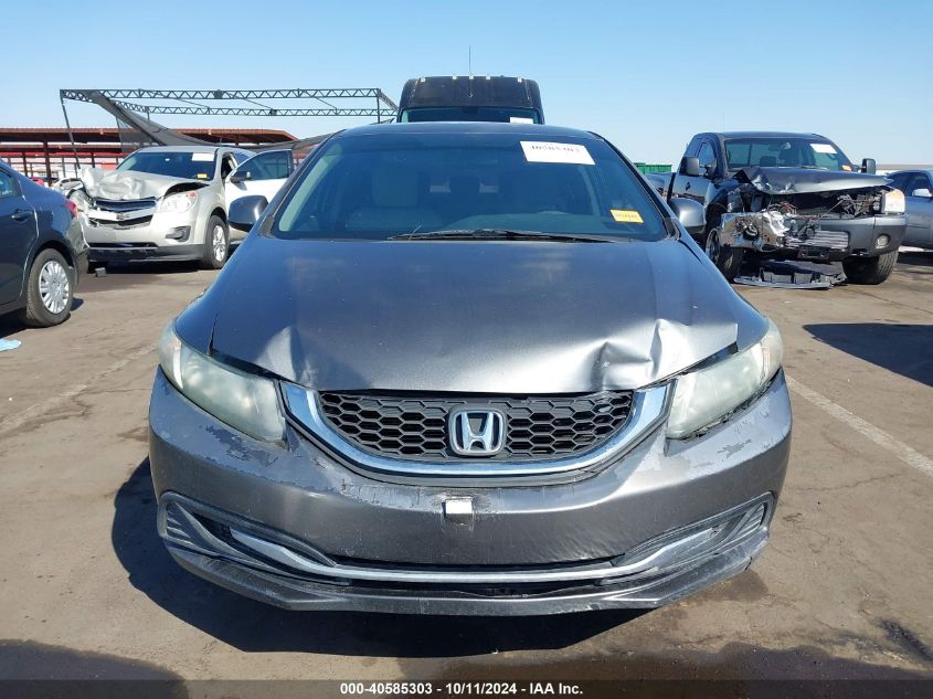 2013 Honda Civic Lx VIN: 19XFB2F51DE226001 Lot: 40585303