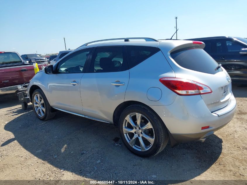 2012 Nissan Murano Le VIN: JN8AZ1MW2CW229624 Lot: 40585447