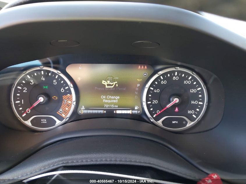 VIN ZACNJBBB4KPK50848 2019 JEEP RENEGADE LATITUDE 4X4