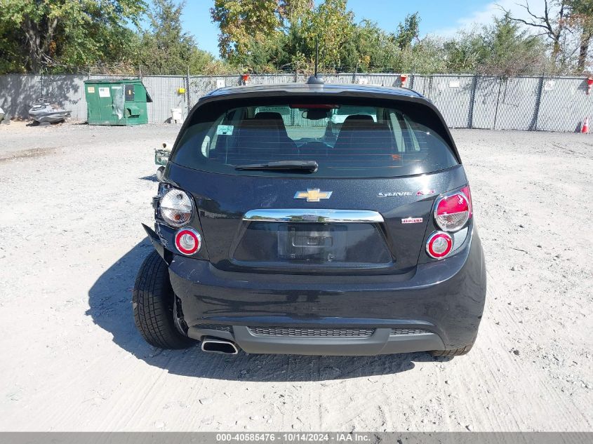 2015 Chevrolet Sonic Rs Manual VIN: 1G1JH6SB9F4156143 Lot: 40585476