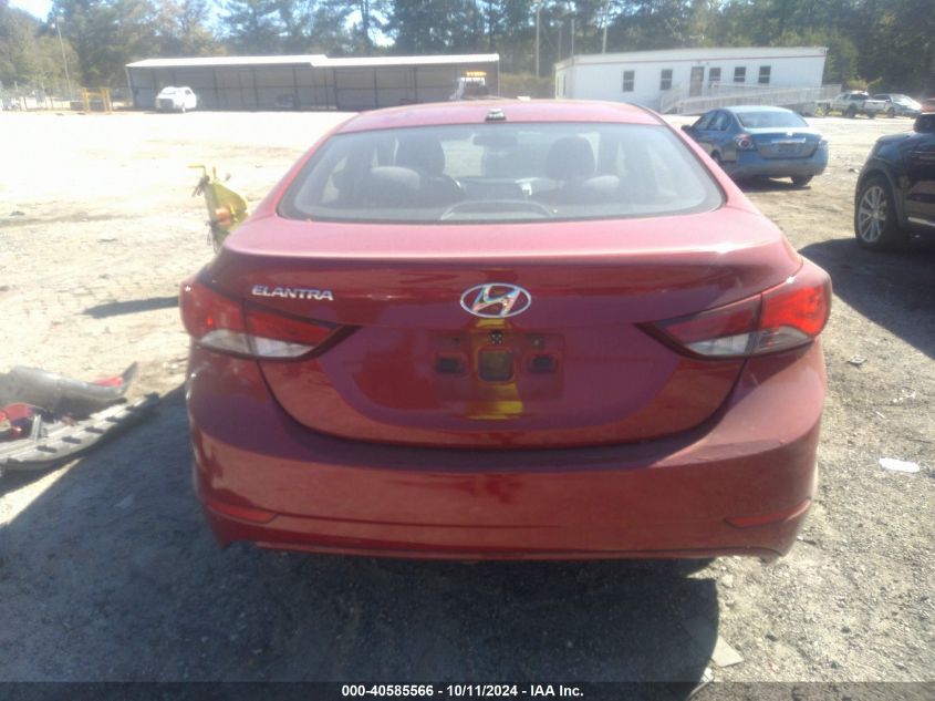 KMHDH4AE0GU633348 2016 Hyundai Elantra Se