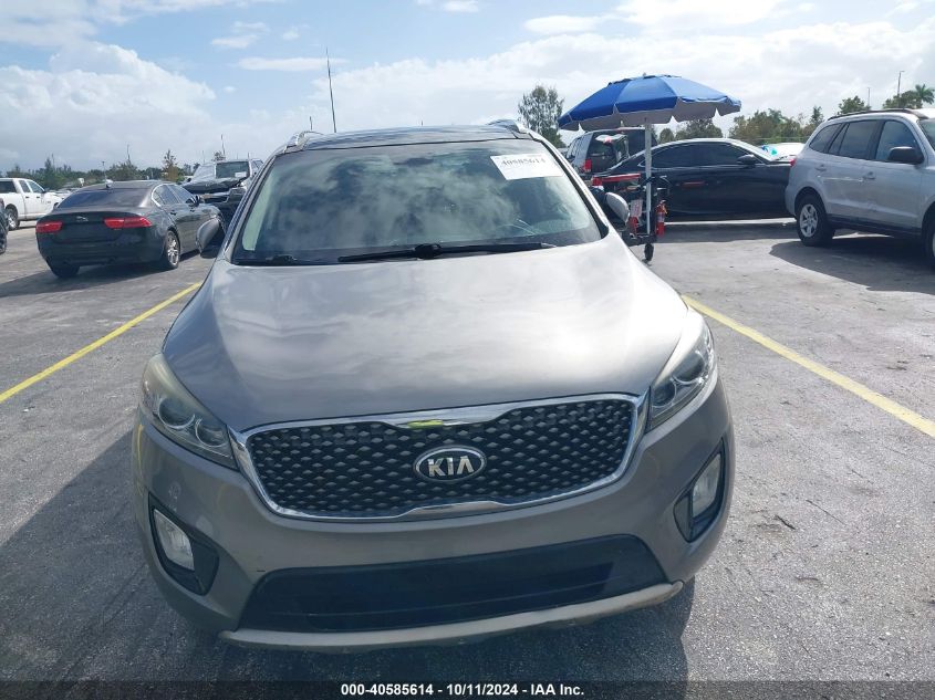 5XYPK4A54GG184230 2016 Kia Sorento 3.3L Sx