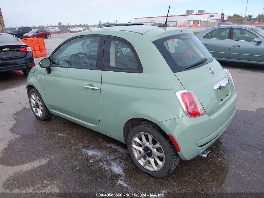 2017 Fiat 500 Pop VIN: 3C3CFFKR0HT527808 Lot: 40585650