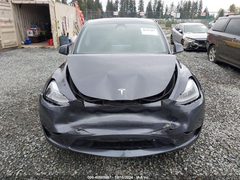 2023 Tesla Model Y Awd/Long Range Dual Motor All-Wheel Drive VIN: 7SAYGDEE1PF645877 Lot: 40585667