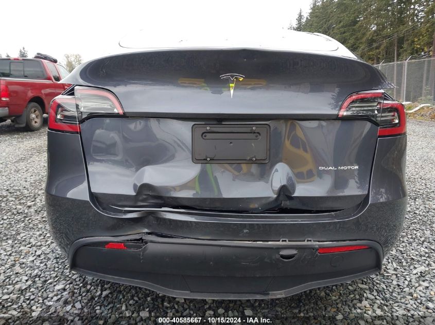 2023 Tesla Model Y Awd/Long Range Dual Motor All-Wheel Drive VIN: 7SAYGDEE1PF645877 Lot: 40585667