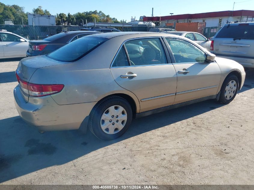 1HGCM56303A142400 2003 Honda Accord 2.4 Lx