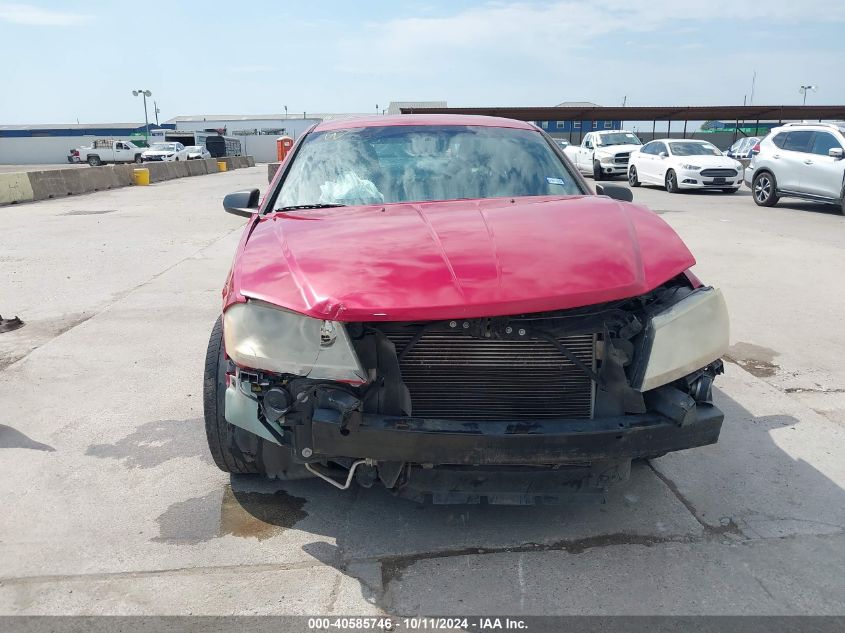 2014 Dodge Avenger Se VIN: 1C3CDZAB0EN228620 Lot: 40585746