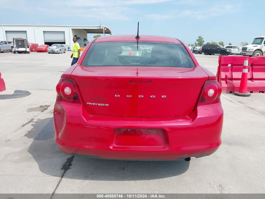 2014 Dodge Avenger Se VIN: 1C3CDZAB0EN228620 Lot: 40585746