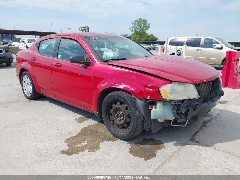 1C3CDZAB0EN228620 2014 Dodge Avenger Se