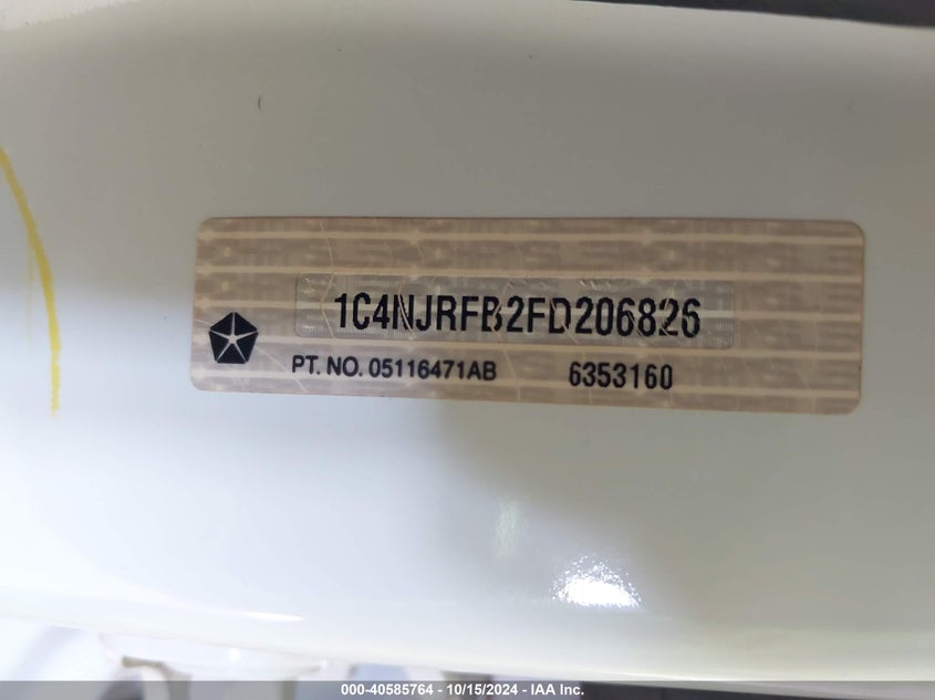 2015 JEEP PATRIOT HIGH ALTITUDE EDITION - 1C4NJRFB2FD206826